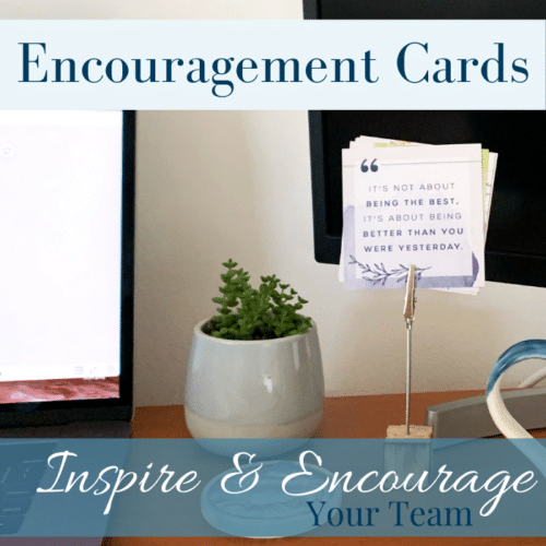 Encouragement card set