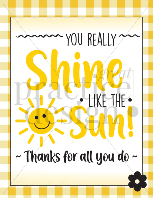 Shine like the sun sign